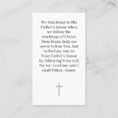 子イエス様の祈りの言葉 コーリングカード (裏面)