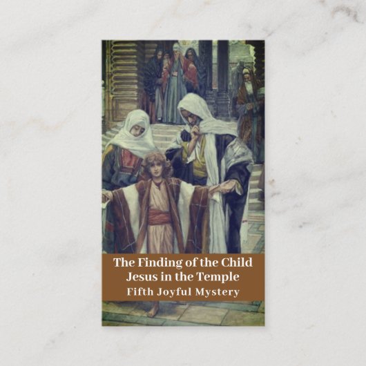 子イエス様の祈りの言葉 コーリングカード (正面)