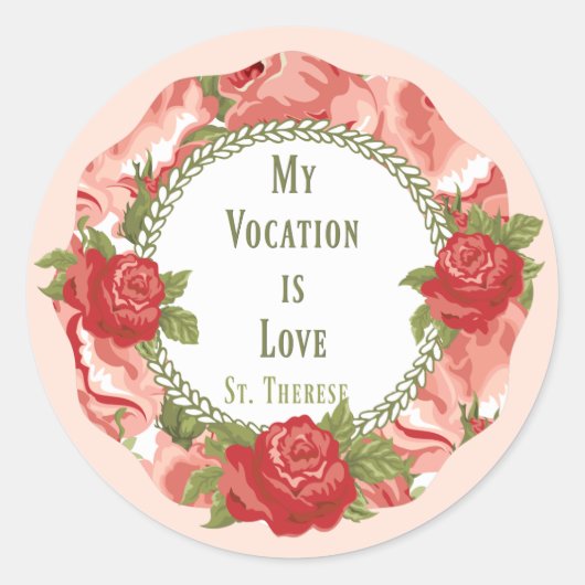 子イエス・リトル・フラワーの聖テリーズ ラウンドシール (正面)