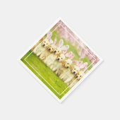 子ウサギの列 スタンダードカクテルナプキン (角)