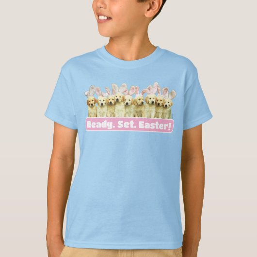 子ウサギの列 Tシャツ (正面)