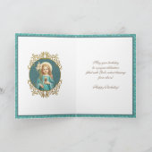 子エレガントヴァージンメアリーヴィンテージ宗教 カード (内部)