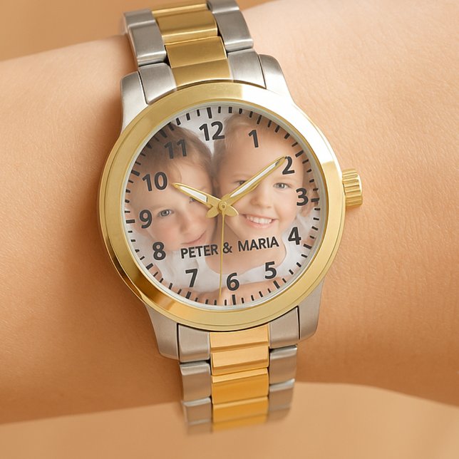 子カスタムども写真名mom 腕時計 (クリエイターアップロード済み)