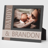 子カスタム供のパパの写真 フォトプラーク (側面)