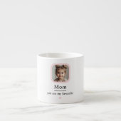 子カスタム供の写真を持つ母 エスプレッソカップ (正面)