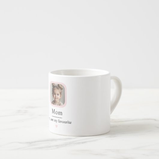 子カスタム供の写真を持つ母 エスプレッソカップ (正面右)