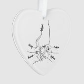 子カスタム供の名前を持つパパまたはママパーソナライズされた オーナメント (正面)