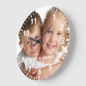 子カスタム供の年 ラージ壁時計 (傾斜)