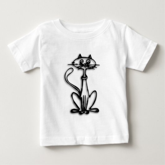 子カッコいいネコ ベビーTシャツ (正面)