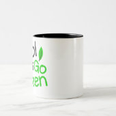 子カッコいい環境にやさしいことをしよう ツートーンマグカップ (中央)