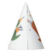 子カラフルどもっぽい恐竜キッド誕生日 パーティーハット (裏面)