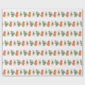 子カラフルどもっぽい恐竜子供の誕生日 ラッピングペーパー (フラット)