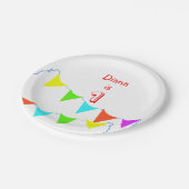 子カラフル供の誕生会 ペーパープレート (アングル)