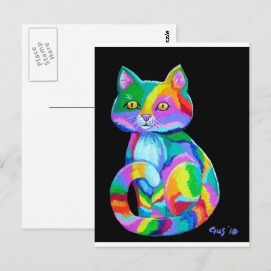 子カラフル天 ポストカード (正面/裏面)