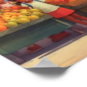 子カリブの供の果実市場 ポスター (角)