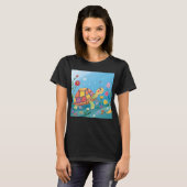 子ガメの絵 Tシャツ (正面フル)