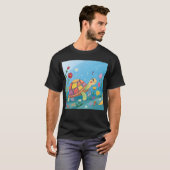 子ガメの絵 Tシャツ (正面フル)