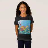 子ガメの絵 Tシャツ (正面フル)