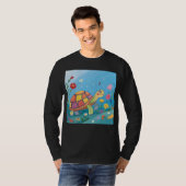 子ガメの絵 Tシャツ (正面フル)