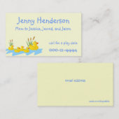 子ガモのお母さんのテレホンカード コーリングカード (正面/裏面)