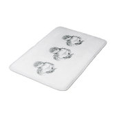 子ガモのバス・マットのペンとインクのイラストレーション バスマット (アングル)