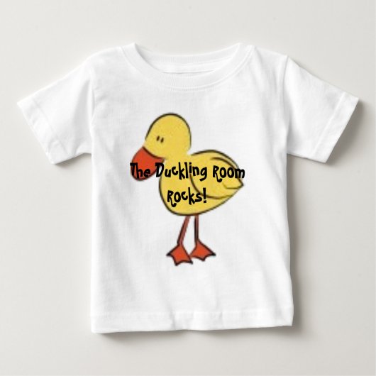 子ガモ部屋の石! ベビーTシャツ (正面)