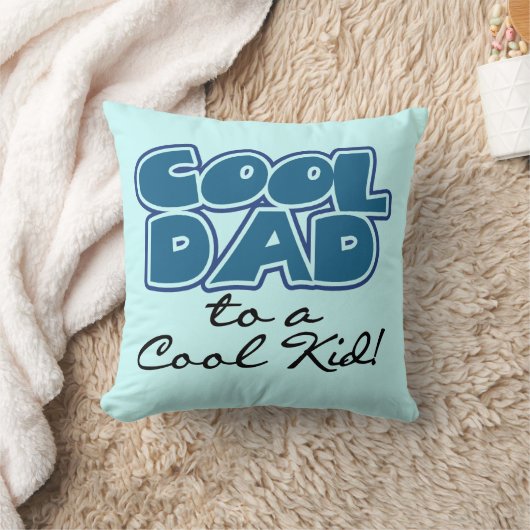 子クール供の贈り物に対すクールるパパ クッション (ブランケット)