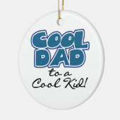 子クール供の贈り物に対すクールるパパ セラミックオーナメント (左)