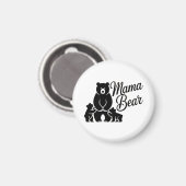 子グマとママグマ かわいいクマの家族 マグネット (正面/裏面)