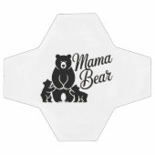 子グマとママグマ かわいい家族の熊 サッカーボール (フラット)