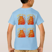 子グマと可愛いママグマのイラスト  Tシャツ (裏面)