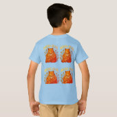 子グマと可愛いママグマのイラスト  Tシャツ (裏面フル)