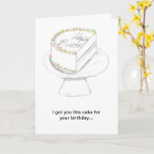 子サポート誕生日 カード (黄色い花)