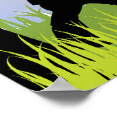 子シルエットバルーン子ウォールアートプリント ポスター (角)