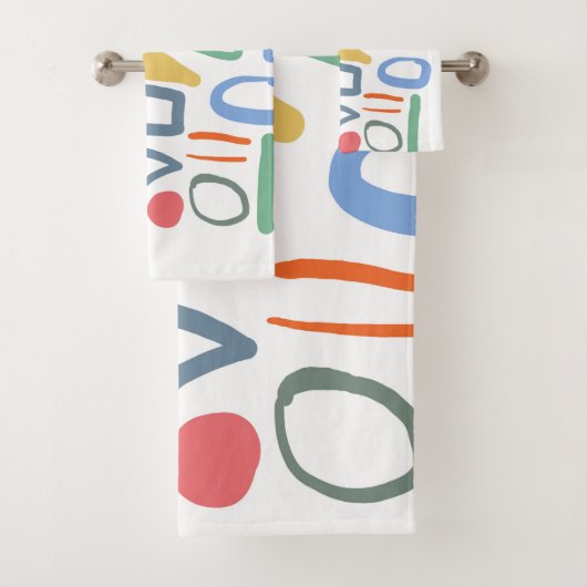 子スケッチカラフル行 バスタオルセット (インサイチュ)