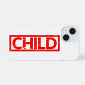 子スタンプ iPhone 15ケース (裏面横)