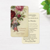 子スペインのイエスバラ宗教祈りの言葉カード (デスク)