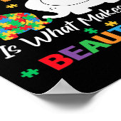 子ゾウ違うに自閉症を ポスター (角)