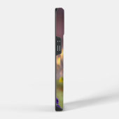 子トラ、紫の花 iPhoneケース (右側面)