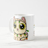 子ネコおもしろい コーヒーマグカップ (正面左)