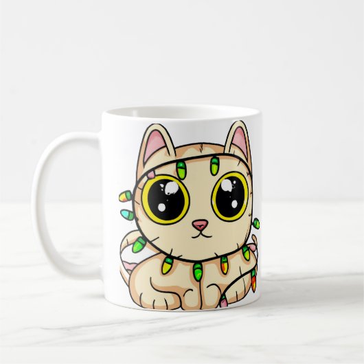 子ネコおもしろい コーヒーマグカップ (左)