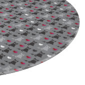 子ネコおよびネズミパターン カッティングボード (角)