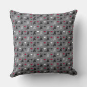 子ネコおよびネズミパターン クッション (裏面)