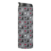 子ネコおよびネズミパターン タンブラー (回転右)