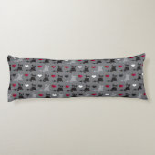 子ネコおよびネズミパターン ボディピロー (裏面)