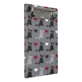 子ネコおよびネズミパターン ミニクリップボード (アングル)