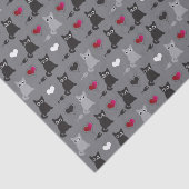 子ネコおよびネズミパターン 薄葉紙 (詳細)