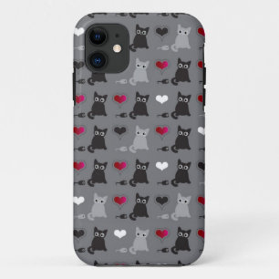 子ネコおよびネズミパターン iPhone 11 ケース