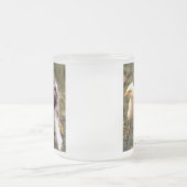 子ネコおよびベビーのひよこのマグ フロストグラスマグカップ (中央)