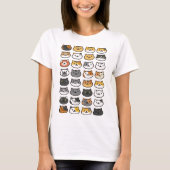 子ネコおよび子ネコかわいい猫のTシャツ Tシャツ (正面)